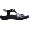 Skechers Women’s Reggae Irie Mon Flip-Flop Sandals(Black/White)