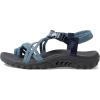 Skechers Women’s Reggae Irie Mon Flip-Flop Sandals(Blue/Navy)