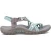 Skechers Women’s Reggae Irie Mon Flip-Flop Sandals(Gray/Aqua)