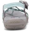Skechers Women’s Reggae Irie Mon Flip-Flop Sandals(Grey/Aqua)
