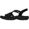 Skechers Women’s, Reggae Slim – Simply Stretch Sandal(Black)