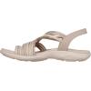 Skechers Women’s, Reggae Slim – Simply Stretch Sandal(Natural/Taupe)