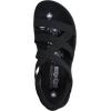 Skechers Women’s Reggae Slim-Stretch Flex Hands Free Slip-ins Sandal(Black/Black)