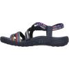 Skechers Women’s Reggae-Sew Me-Boho Woven Strappy Slingback Sandal(Navy Multi)