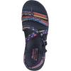 Skechers Women’s Reggae-Sew Me-Boho Woven Strappy Slingback Sandal(Navy Multi)