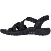Skechers Women’s Reggae-Strollin’ on Sport Sandal(Black/Black)