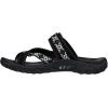 Skechers Women’s Reggae-Trailway Flip-Flop Sandals(Black)