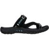 Skechers Women’s Reggae-Trailway Flip-Flop Sandals(Black)