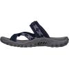 Skechers Women’s Reggae-Trailway Flip-Flop Sandals(Navy/Grey)