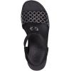 Skechers Women’s Rumble on-Queen B2 Wedge Sandal(Black/Silver)