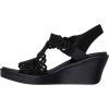 Skechers Women’s Rumble on-Sassier DayZ Wedge Sandal(Black/Black)