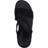 Skechers Women’s Rumble on-Sassier DayZ Wedge Sandal(Black/Black)