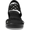 Skechers Women’s Rumble on-Sassy DayZ Wedge Sandal(Black/Black)