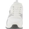 Skechers Women’s Runway-Posh Gal Sneaker(White-silver)