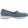 Skechers Women’s Seager – Stat – Scalloped Collar, Engineered Skech-Knit Slip-on – Classic Fit(Blue)
