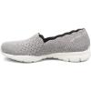 Skechers Women’s Seager – Stat – Scalloped Collar, Engineered Skech-Knit Slip-on – Classic Fit(Gray)