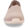 Skechers Women’s Seager – Stat – Scalloped Collar, Engineered Skech-Knit Slip-on – Classic Fit(Taupe)