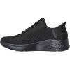 Skechers Women’s Skech-lite Pro Resistant Bungee Exdown Hands Free Slip-ins Health Care Professional Shoe(Black)