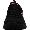Skechers Women’s Slip-Ins Summits – Enslee Slip Resistant Sneakers(Black/Hot Pink)