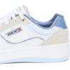 Skechers Women’s Sport Court 2.0-Metallic Brea Sneaker(White/Blue)