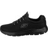 Skechers Women’s Summit – Quick Getaway Sneaker(Black Mesh Trim)