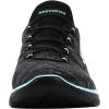 Skechers Women’s Summit – Quick Getaway Sneaker(Black/Aqua)