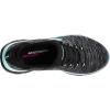 Skechers Women’s Summit – Quick Getaway Sneaker(Black/Aqua)