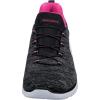 Skechers Women’s Summit – Quick Getaway Sneaker(Black/Pink)