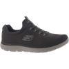 Skechers Women’s Summit – Quick Getaway Sneaker(Charcoal Mesh Trim)