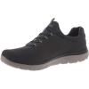 Skechers Women’s Summit – Quick Getaway Sneaker(Charcoal Mesh Trim)