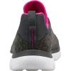 Skechers Women’s Summit – Quick Getaway Sneaker(Charcoal/Hot Pink)