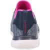 Skechers Women’s Summit – Quick Getaway Sneaker(Grey Navy Pink)