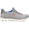 Skechers Women’s Summit – Quick Getaway Sneaker(Grey/Blue)