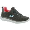 Skechers Women’s Summit – Quick Getaway Sneaker(Grey/Coral)