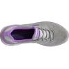 Skechers Women’s Summit – Quick Getaway Sneaker(Light Grey/Purple)