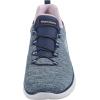 Skechers Women’s Summit – Quick Getaway Sneaker(Navy/Purple/Light Blue)