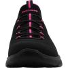 Skechers Women’s Summits Sneaker(Black/Fuchsia)