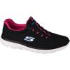 Skechers Women’s Summits Sneaker(Black/Hot Pink)