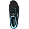 Skechers Women’s Summits Sneaker(Black/Turquoise)