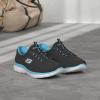 Skechers Women’s Summits Sneaker(Black/Turquoise)