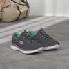 Skechers Women’s Summits Sneaker(Charcoal/Green)