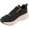 Skechers Women’s Summits Torre Trainers(Black/Rose Gold)