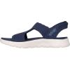 Skechers Women’s T-Strap Sandal Flat(Navy)