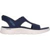Skechers Women’s T-Strap Sandal Flat(Navy)