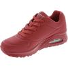 Skechers Women’s Uno – Stand on Air Sneakers(Red-red)
