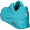 Skechers Women’s Uno – Stand on Air Sneakers(Turquoise Durabuck Mesh)