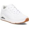 Skechers Women’s Uno – Stand on Air Sneakers(White/Gum)