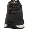 Skechers Women’s Uno-Shimmer Away Wedge Slip-on Fashion Sneakers(Black/White)