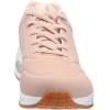 Skechers Women’s Uno-Shimmer Away Wedge Slip-on Fashion Sneakers(Blush)