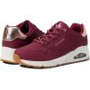 Skechers Women’s Uno-Shimmer Away Wedge Slip-on Fashion Sneakers(Burgundy)